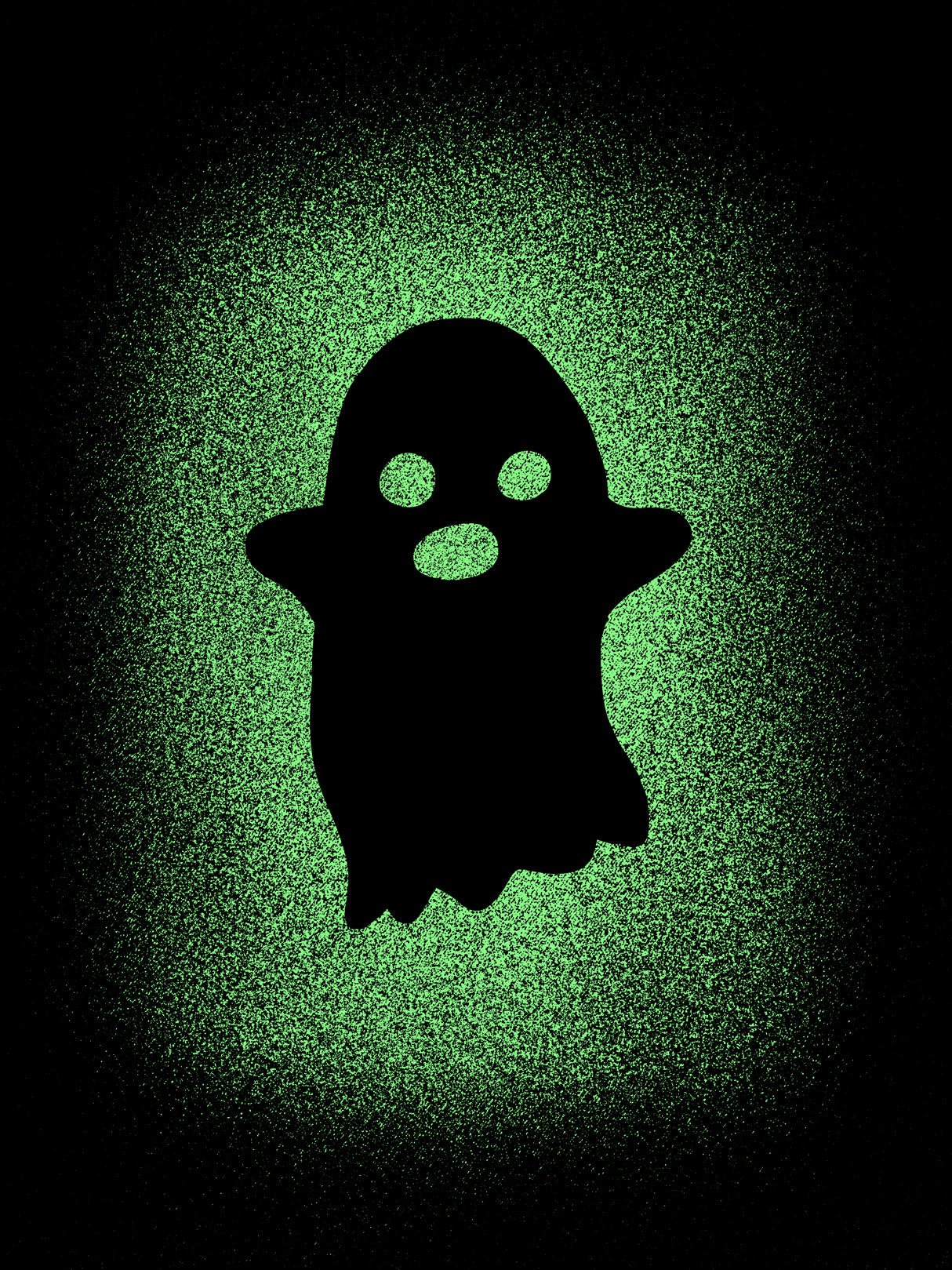 Youth Glowing Ghost Glow In The Dark T Shirt Cool Halloween Costume Tee