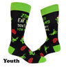 Youth Halloween Socks Funny Zombie Pumpkin Scary Footwear