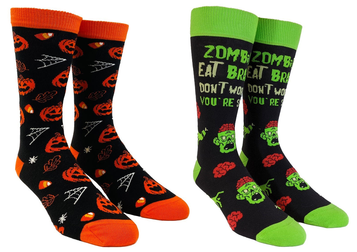 Youth Halloween Socks Funny Zombie Pumpkin Scary Footwear