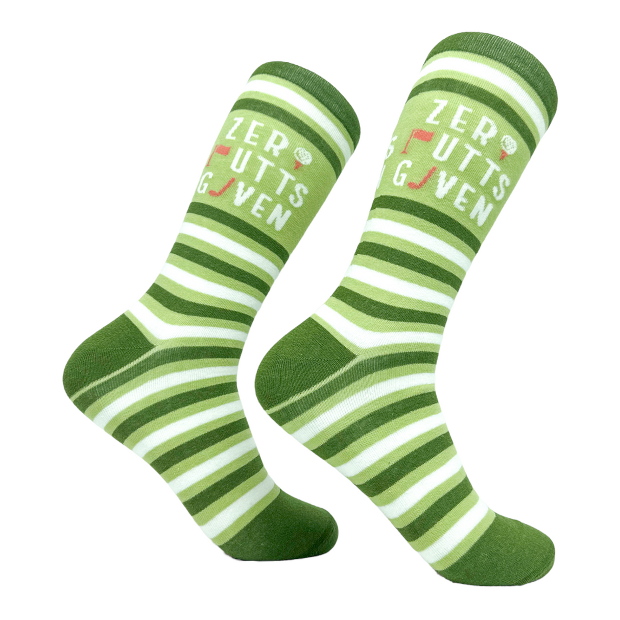 Men's Zero Putts Given Socks Funny Golf Putt Lovers Joke Footwear