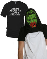 Ask Me About My Zombie Disguise Flip Men's Tshirt