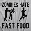 Zombies Hate Fast Food Men's Tshirt