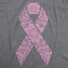 Womens Floral Breast Cancer Ribbon Awareness Survivor T shirt