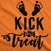 Maternity Kick Or Treat Tshirt Funny Halloween Pregnancy Announcement Tee