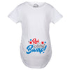 Maternity Red White and Bump Funny T shirts Announce Pregnancy Cute T shirt