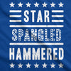 Womens Star Spangled Hammered Funny Workout Shirts Sleeveless Ladies Fitness Tank Top