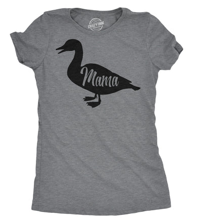 Womens Mama Duck T Shirt Cute Bird mom gift for Pet Owner or Lover