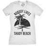 Womens Shady Beach Funny Shirts Cute Vacation Vintage Novelty Hilarious T shirt