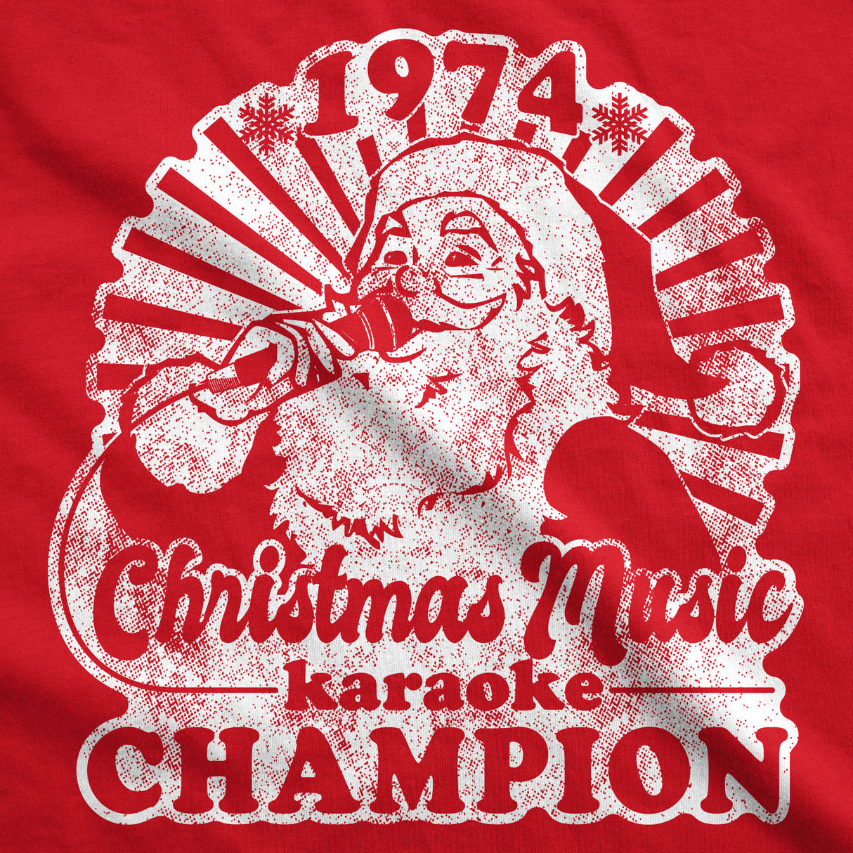 Christmas Music Karaoke Champion Men's Tshirt