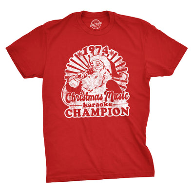 Christmas Music Karaoke Champion Men's Tshirt