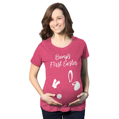 Maternity Bumps First Easter T Shirt Cute Announcement Pregnancy Spring Shower