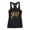 Womens I Said Yes Tank Top Cute Bride Bachelorette Party Tanktop For Ladies