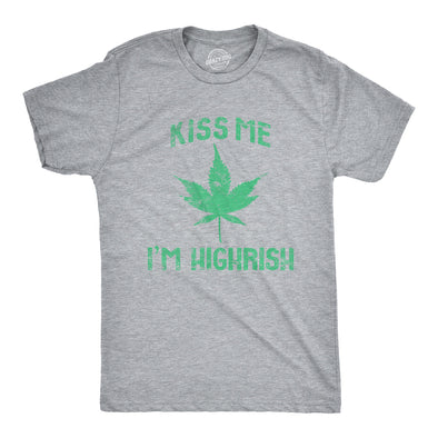 Kiss Me I'm Highrish Men's Tshirt