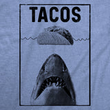 Womens Tacos Shark Tshirt Funny Jaws Tee For Ladies