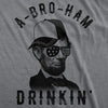Mens Fitness Tank A-Bro-Ham Drinkin Funny Abe Lincoln Tanktop For Guys