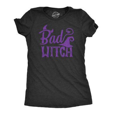 Womens Bad Witch Tshirt Funny Halloween Movie Tee For Ladies