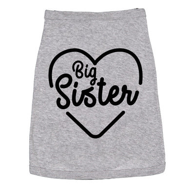 Dog Shirt Big Sister Cute Clothes For Family Pet