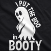 Womens I Put The Boo In Booty Tshirt Funny Halloween Ghost Tee For Ladies
