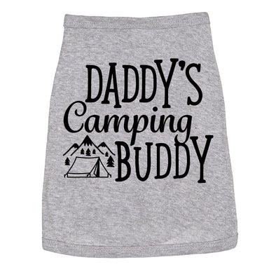 Dog Shirt Daddys Camping Buddy Cute Outdoor Clothes For Puppy