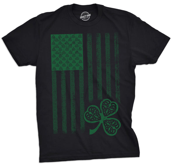 Celtic USA Flag Men's Tshirt