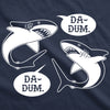 Womens Da-Dum Da-Dum Shark Tshirt Funny Summer Vacation Tee For Ladies