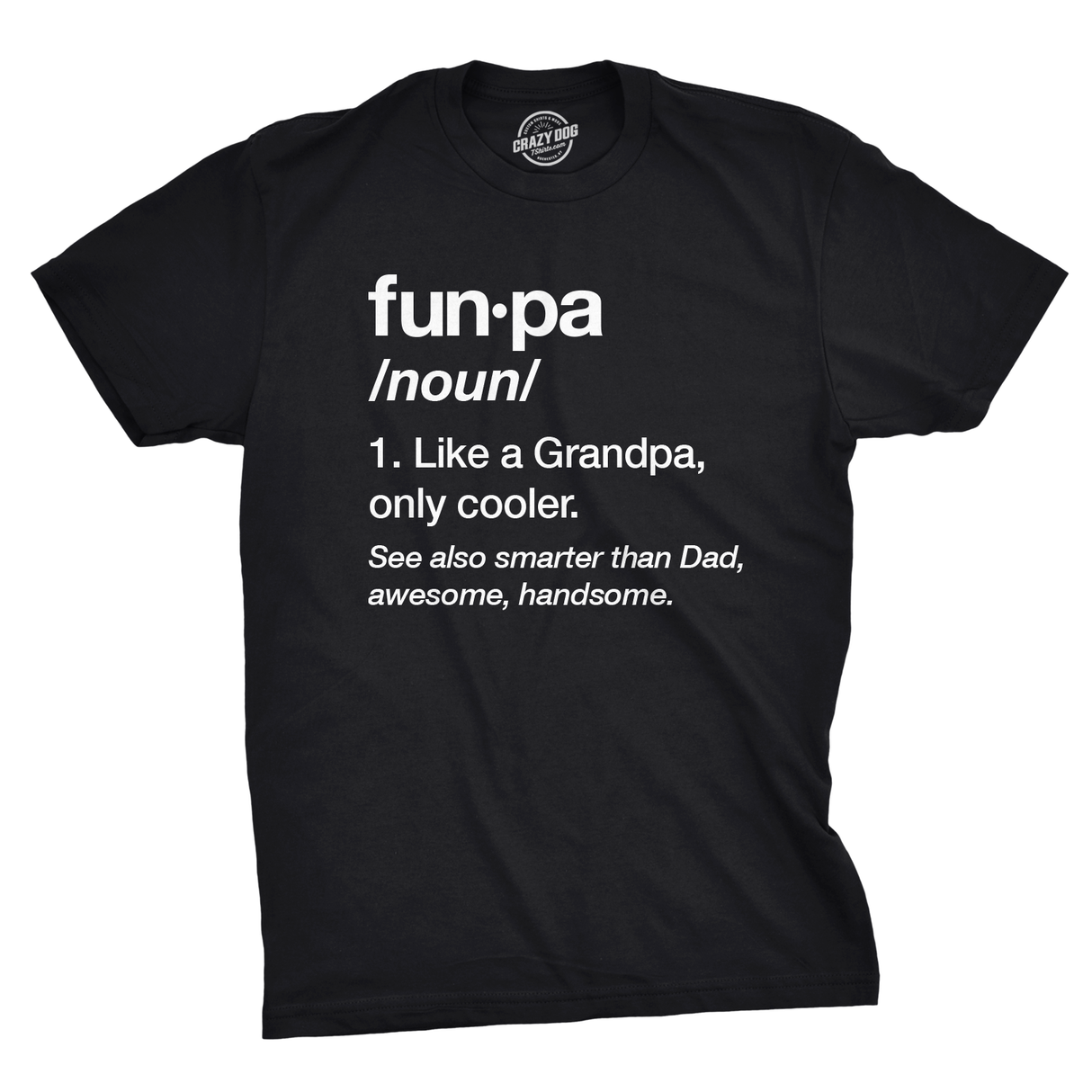 Mens Funpa Definition T shirt Funny Grandpa Gift Fathers Day Papa Graphic Tee