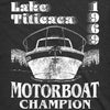Lake Titicaca Motorboat Champion Men's Tshirt