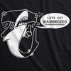 Womens Tank Lets Get Hammered Tanktop Funny Hammerhead Shark Drinking Tee For Ladies