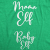 Maternity Mama Elf Baby Elf Pregancy Tshirt Cute Christmas Tee