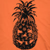 Womens Pineapple Jack-O-Lanern Tshirt Cool Halloween Party Tee For Ladies
