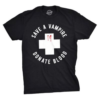 Save A Vampire Donate Blood Men's Tshirt