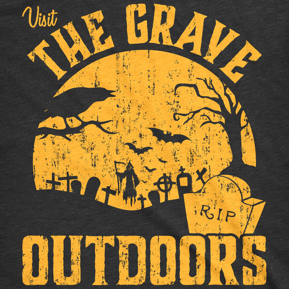 Visit The Grave Outdoors Men's Tshirt
