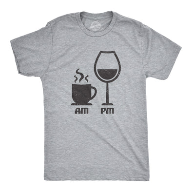 AM Coffee PM Wine Men's Tshirt