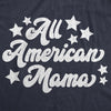 Womens All American Mama Tshirt Cute Patriotic Tee