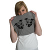 Womens Ask Me About My Pitties Tshirt Funny Flip Up Dog Pitbull Tee