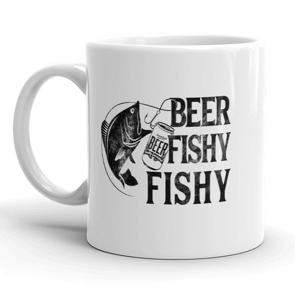Beer Fishy Fishy Mug Funny Outdoors Fishing Coffee Cup - 11oz