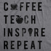 Womens Coffee Teach Inspire Repeat Cool T shirt Cute Teacher Appreciation