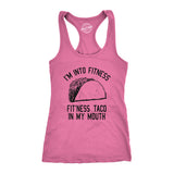 Womens Tank Fitness Taco In My Mouth Tanktop Funny Shirt