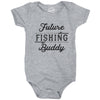 Creeper Future Fishing Buddy Baby Bodysuit Funny Outdoor Sport Shirt