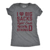 Womens I Love Big Sacks Tight Ends And A Strong D Tshirt Funny Football Tee