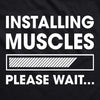 Mens Fitness Tank Installing Muscles Please Wait Tanktop Funny Workout Tshirt