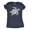 Womens Keep The Sea Plastic Fre Tshirt Cute Sea Turtle Earth Day  Tee