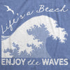 Womens Lifes A Beach Enjoy The Waves Tshirt Cute Vacation Tee