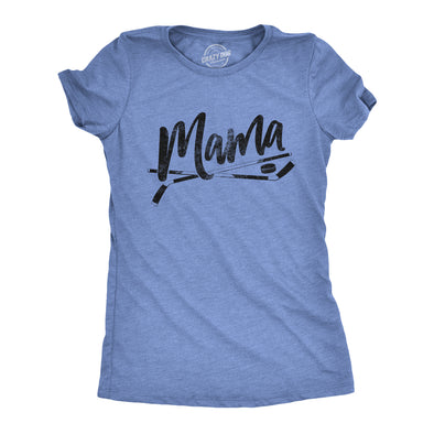 Womens Hockey Mama Tshirt Cute Pee Wee Sports Mom Tee