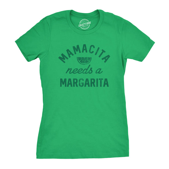 Womens Mamacita Needs A Margarita Tshirt Funny Tequila Tee