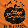Womens Mom Of The Cutest Pumpkins In The Patch Tshirt Funny Halloween Tee