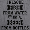 I Rescue Fish And Beer Men's Tshirt
