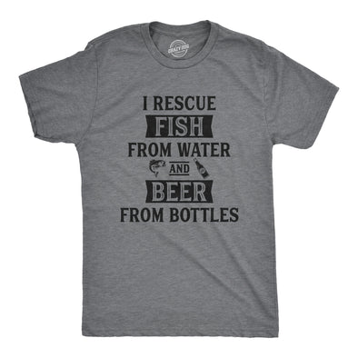 I Rescue Fish And Beer Men's Tshirt