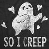 Womens So I Creep Tshirt Funny Halloween TLC Song Tee