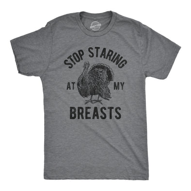 Stop Staring At My Breasts Men's Tshirt
